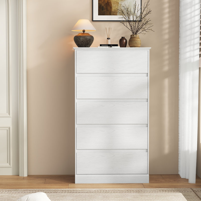 Ensemble de chambre à coucher 4 pièces Dornisha, commode double 9 tiroirs 47,5 po de hauteur 47,2 po et ensemble de table de chevet H 48,4 po