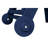 Navy Blue Outdoor Chair With 5 Positions, , Cup Holder, Wheels For Poolside, Deck, Pool 5 Poolside In Pool,-123336174