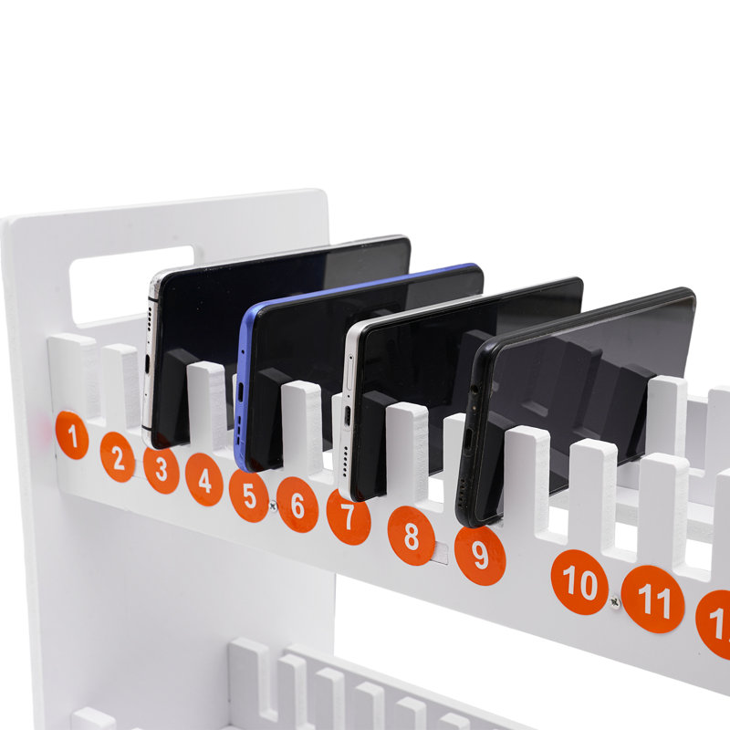 Mekisha Plastic Desktop Mobile Phone Organizer, 15.87" H x 22.24" W x 7.28" D