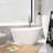 59'' x 30.8'' Freestanding Soaking Acrylic Bathtub