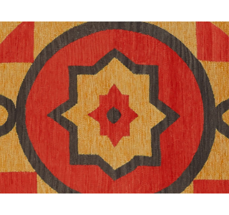 Southwestern Area Rug in Orange/Red