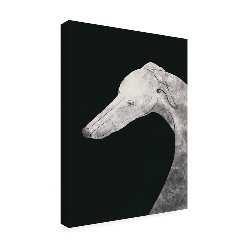 Art sur toile, le petit doyen, noir et blanc 02, H 14 po x l 19 po