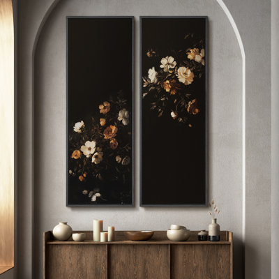 Ensemble de 2 toiles encadrées 20 x 60 pouces Luxury Vintage