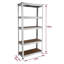 70cm W Metal Height -Adjustable Shelving Unit-51960758