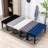Velvet Bench For Entryway And Hallway, Blue Footrest Stool, Smooth Assembly, 330 Lbs Weight Limit Quick To Up,-708120778
