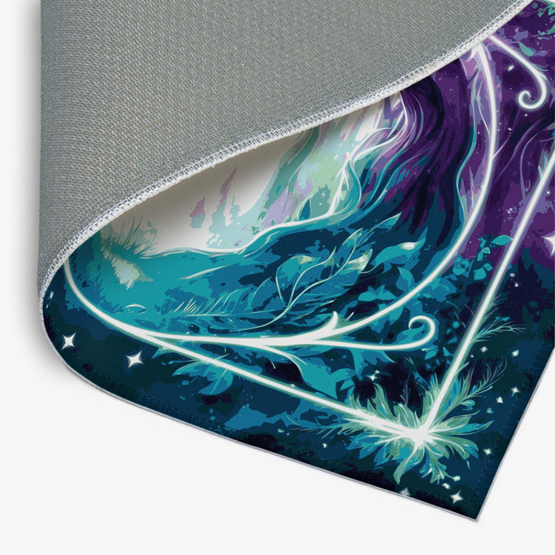 Tapis intérieur et extérieur Lunar Shadows, Rectangulaire 8 pi x 10 pi