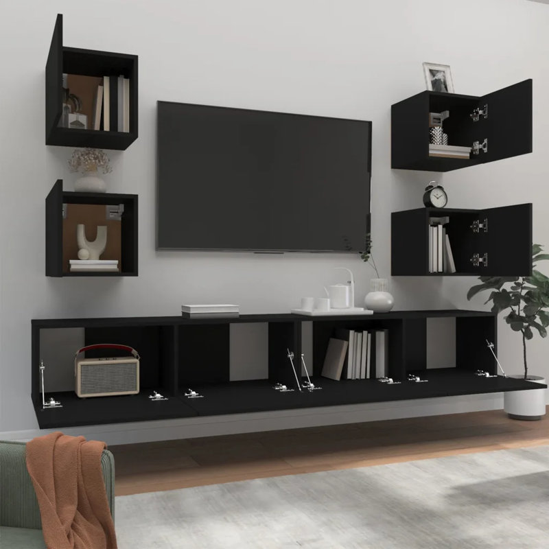 Paderborn Unfinished Floating TV Stand for TVs up to 88"