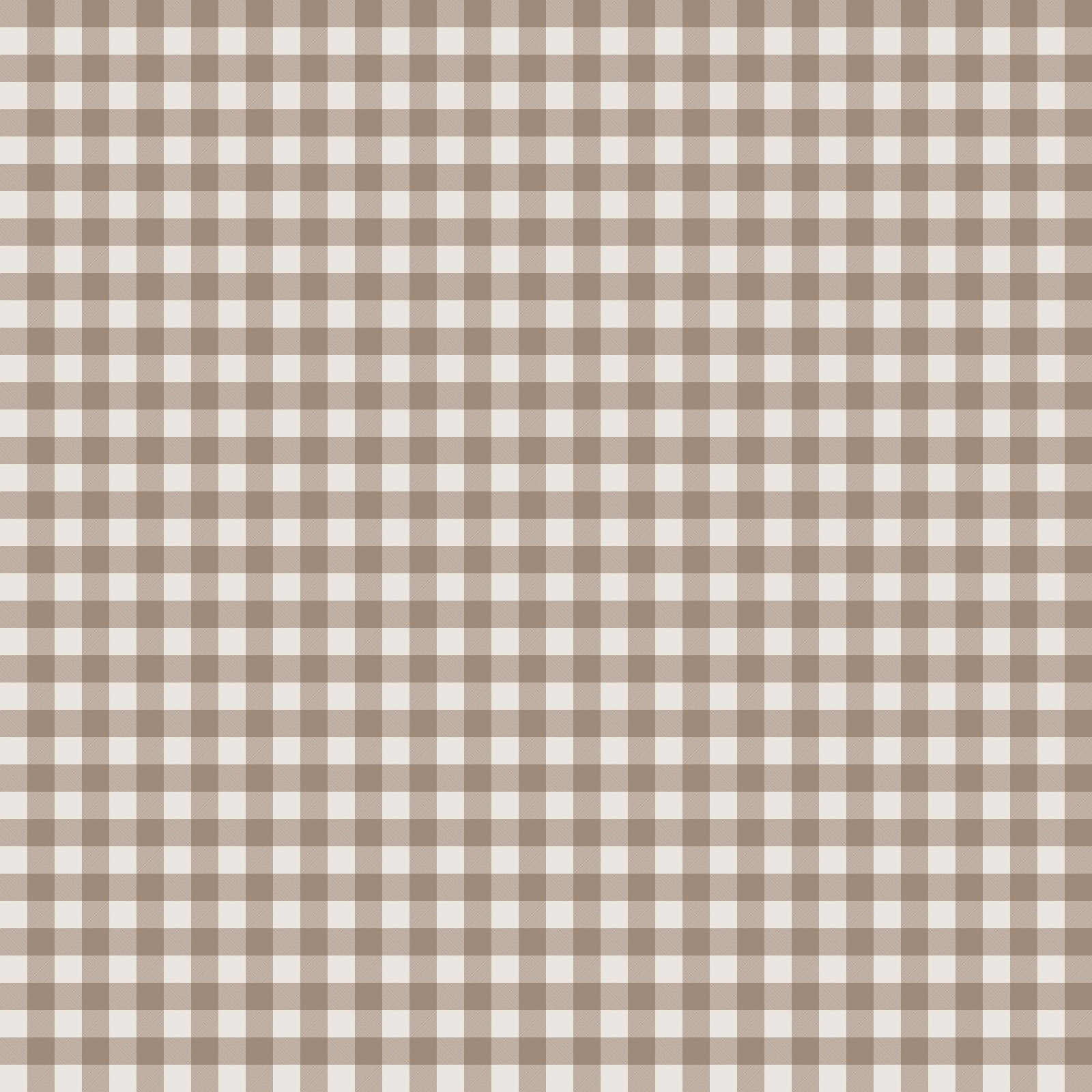 Jebb 20" Cotton Ottoman, Classic Gingham Tan
