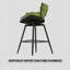 Chaise de bar rembourrée 360-2030253423