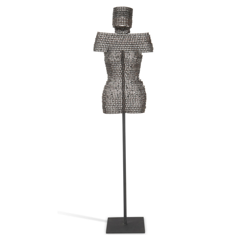 Chain Bust on Stand Sculpture