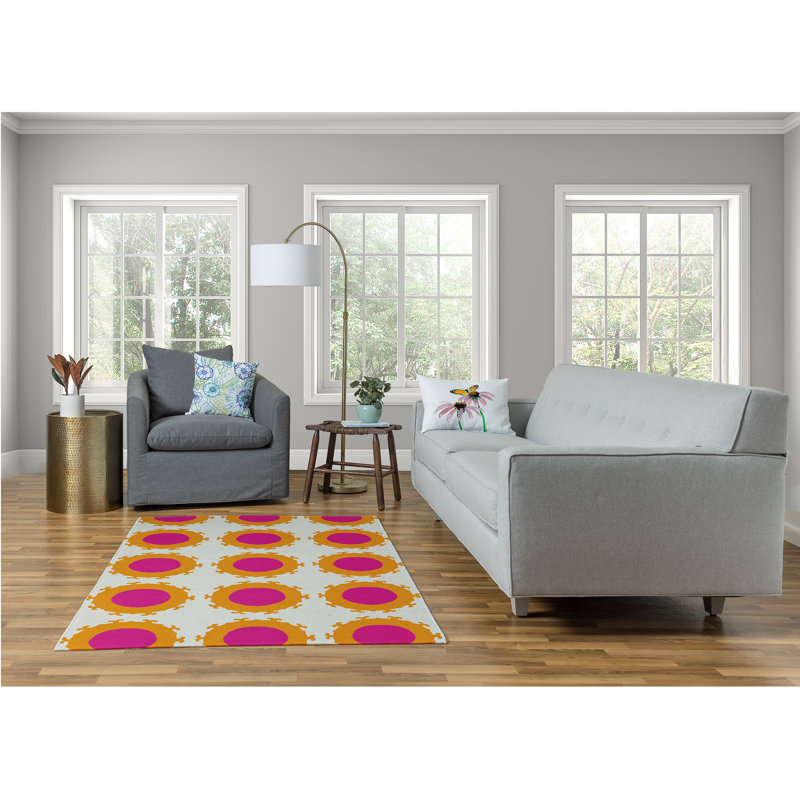 Chenille Geometric Indoor Rug, Rectangle 5' x 7'