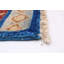 Tapis unique en laine noué à la main 6 pi x 9 pi 2 po nouvel âge en bleu foncé / rouge Pridbjorn