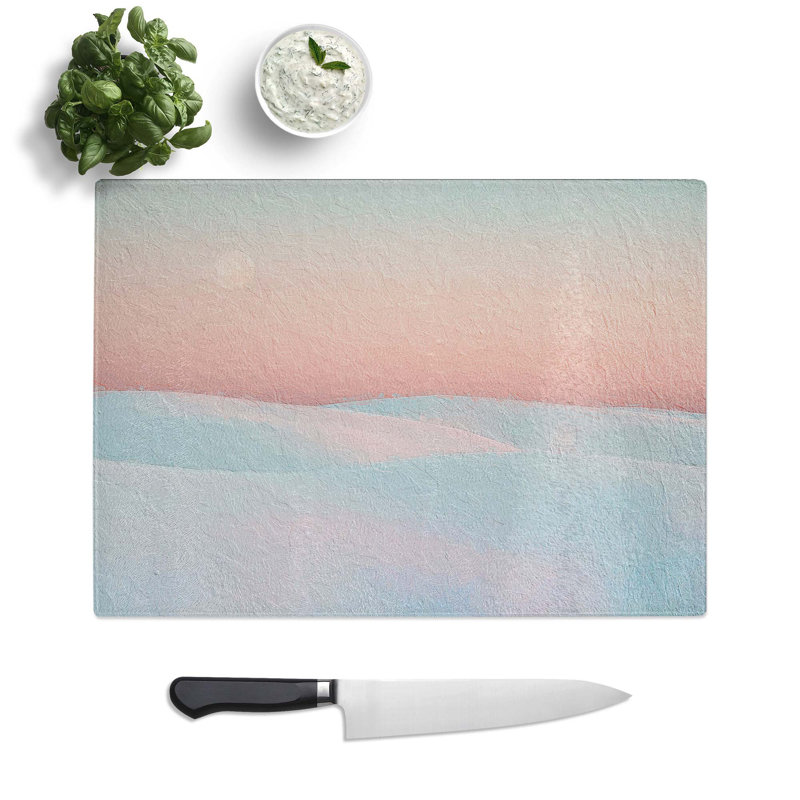 Tempered Glass Desert Chopping Board, 39 cm W x 28.5 cm L