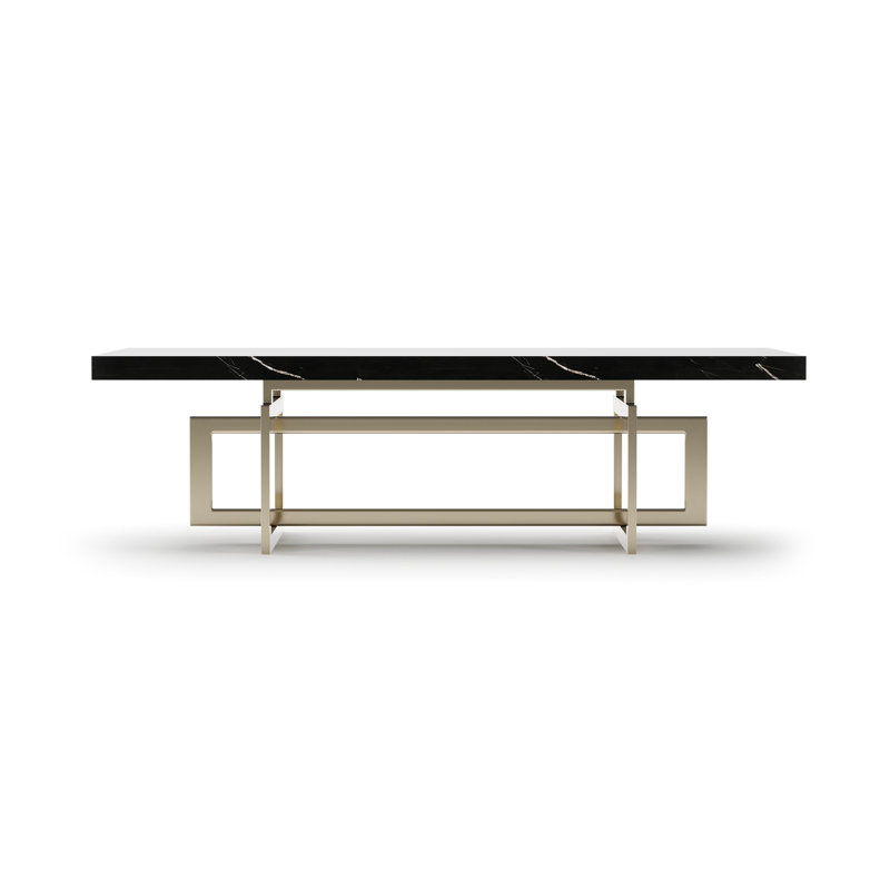 Wish You Were Here 60" Rec Cktl Tbl Dk, 17" H x 60" L x 30" W, Black