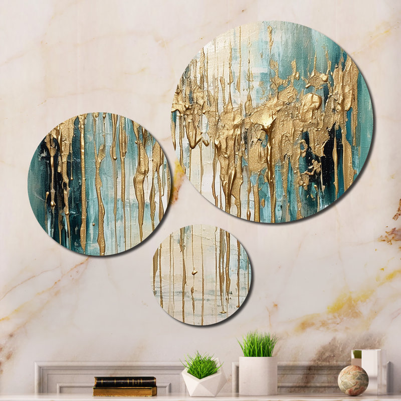 Ensemble de 3 décorations murales en métal
