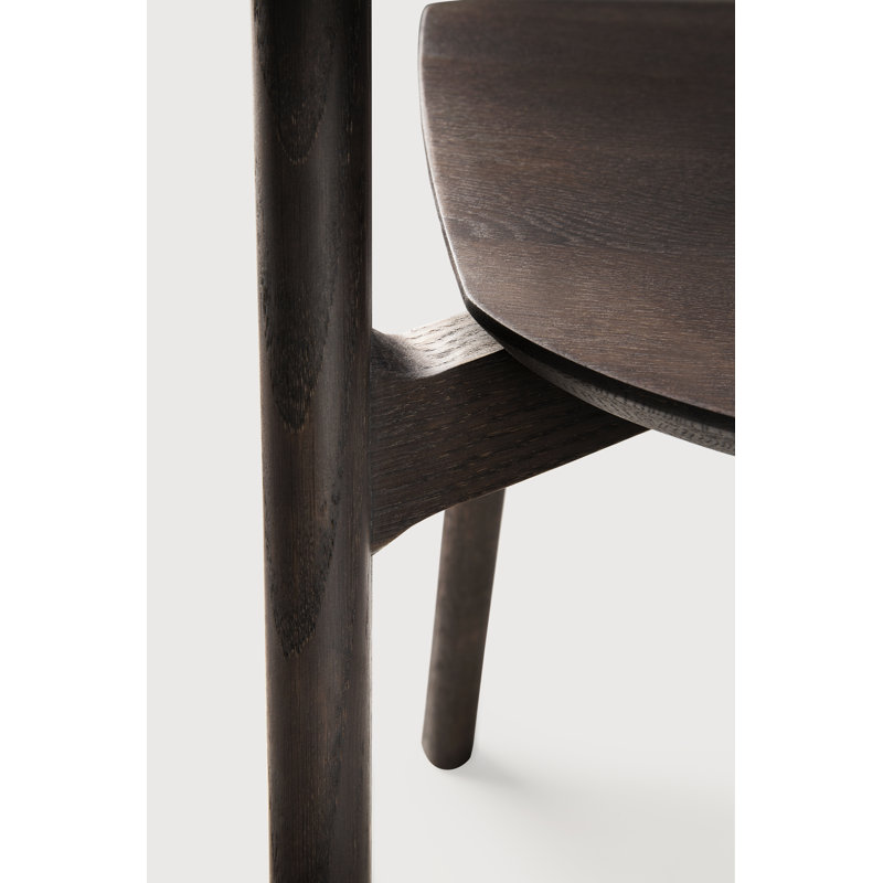Bok Solid Wood Dining Chair, Oak Brown