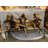 Three Wise Monkeys On Bench Large Bronze Statue Bronze - Size: 52" X 32" X 36"H