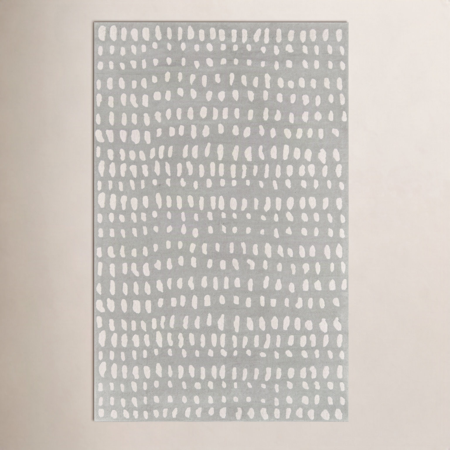 Pacchi Gray Hand-Tufted Abstract Rug, Rectangle 8' x 10'