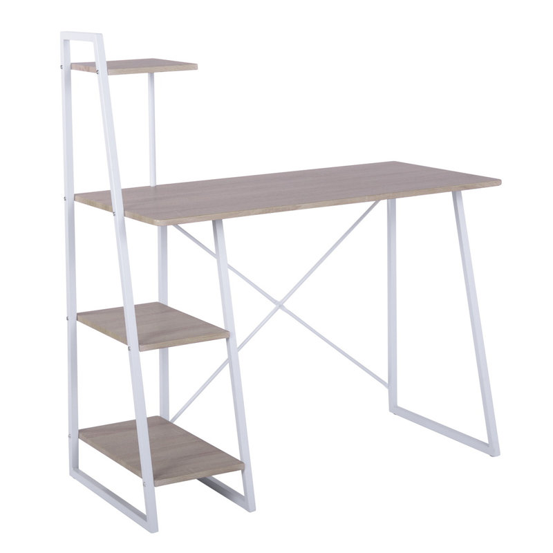 Blohm Writing Desk, White, Beech