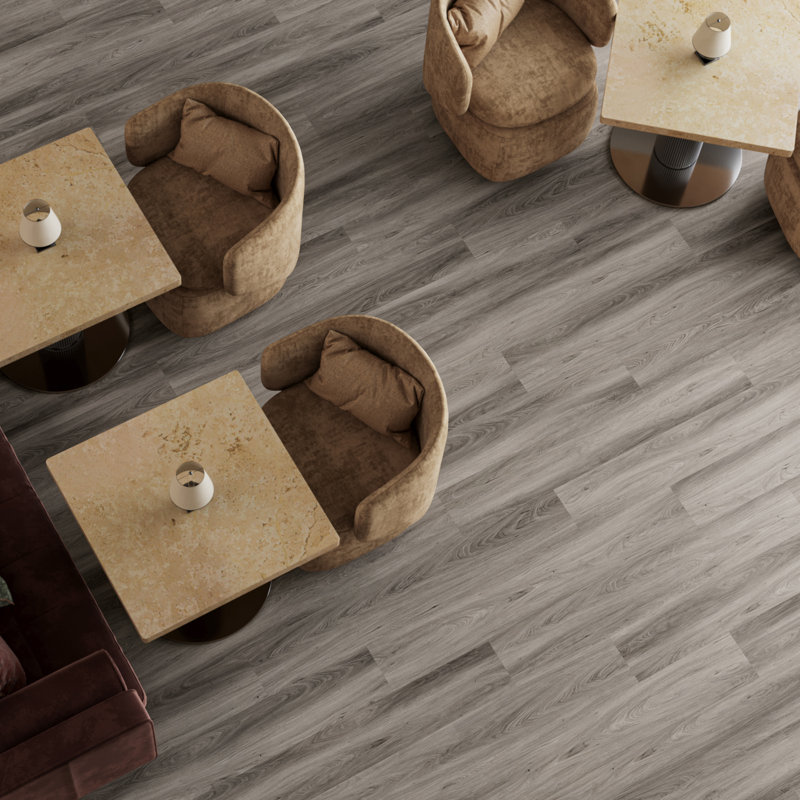 Heights XL 9x60 Matte LVT Loose Lay Luxury Vinyl Plank, Gray Wood