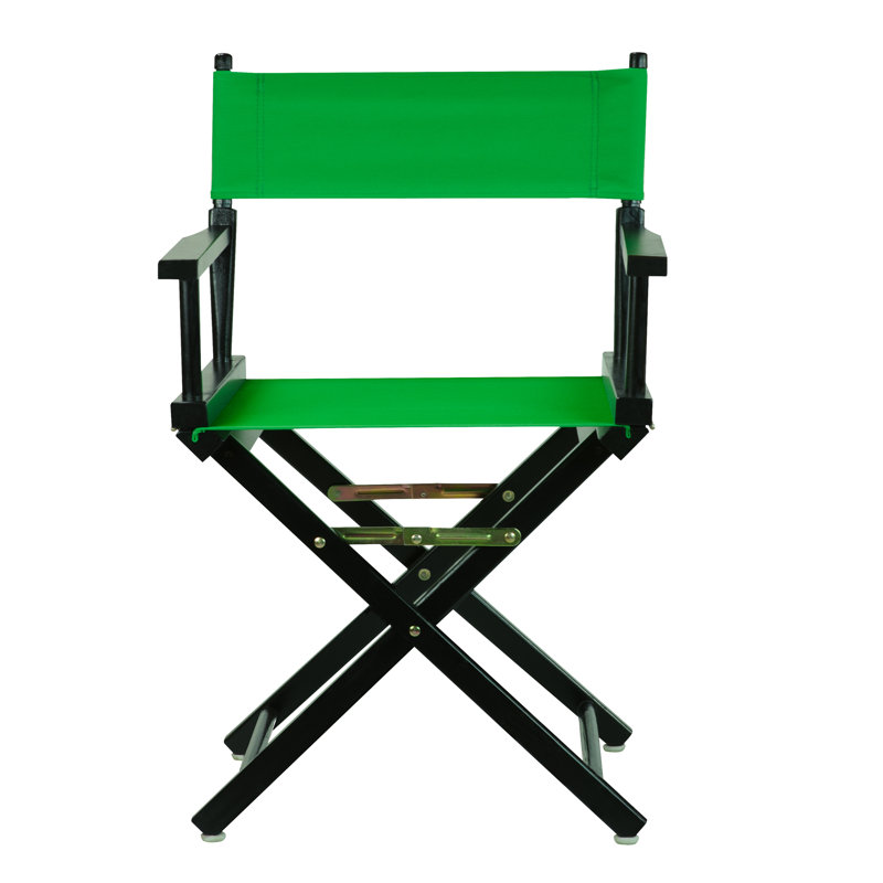 Chaise de réalisateur pliante 18 po, Vert, Noir, noir, noir, noir