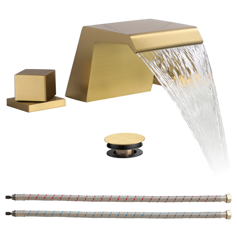 2-handle Bathroom Faucet, Brushed Gold