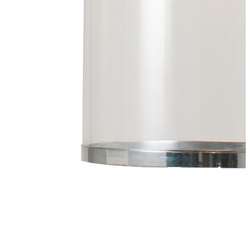Roanoke 1 - Light Cylinder Pendant, Silver