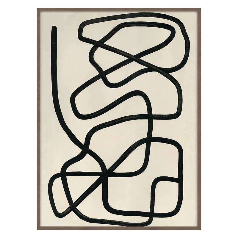 Smooth Moves 2 Print by Kyle Goderwis, Walnut, 30" H x 22" W x 1.5" D