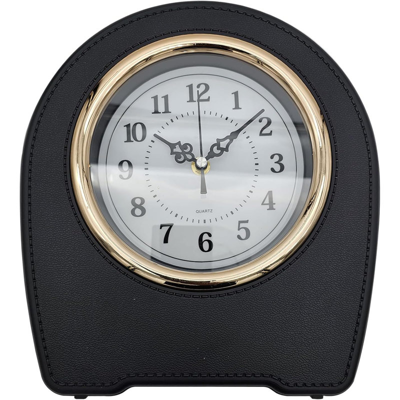 Aatiqah Analog Electric Tabletop Clock, Black