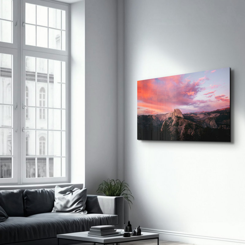 Élégante peinture murale en verre trempé de 13,8 po x 21,7 po | 100% verre trempé, épaisseur: 0,16 pouce | Imprimé UV pour des couleurs éclatantes | Parfait pour la décoration intérieure, le salon et les espaces de bureau