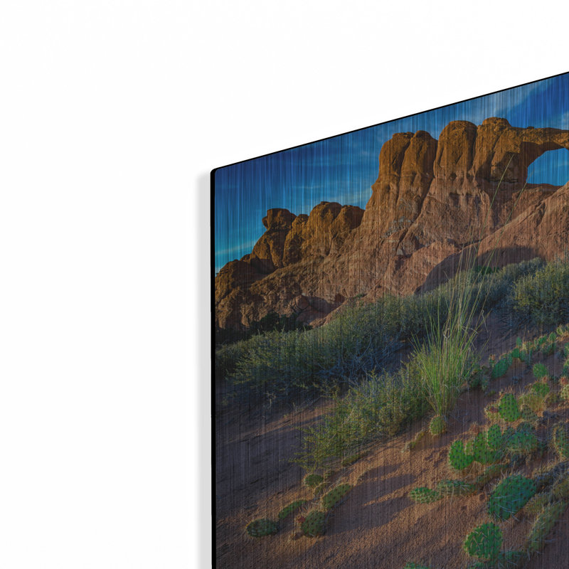 Mur en métal Loon Peak® «Skyline Arch At Sunset» par Rick Berk, H 16 po x l 24 po