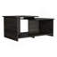 Table basse Wema 3, tablette inférieure ouverte - Espresso