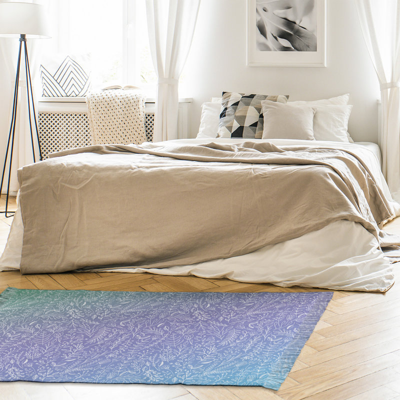 Tapis vert/mauve dégradé ditsy Mcguigan, Oui