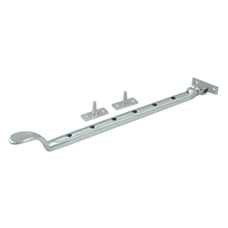 Colonial Casement Stay Adjuster, Brushed Chrome