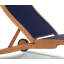 Tolya 78.75'' Long Reclining Teak Single Chaise-1276471012
