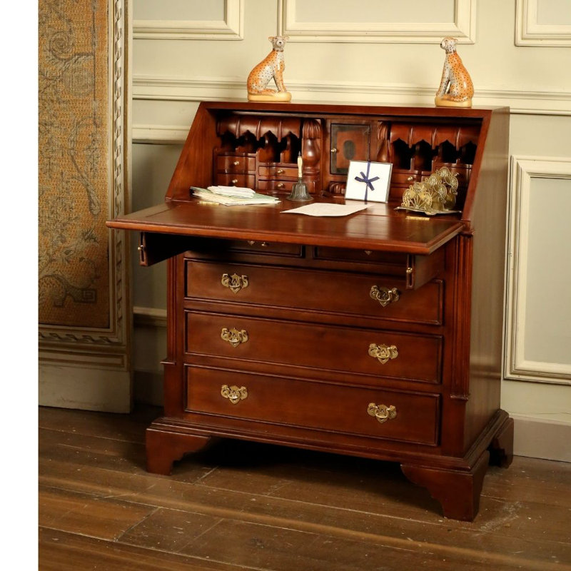 Solid Wood Secretary Desk