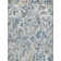 Rectangle Gianni Abstract Hand Loomed Wool/Bamboo Slat/Seagrass Area Rug in Blues/Silver/Ivory