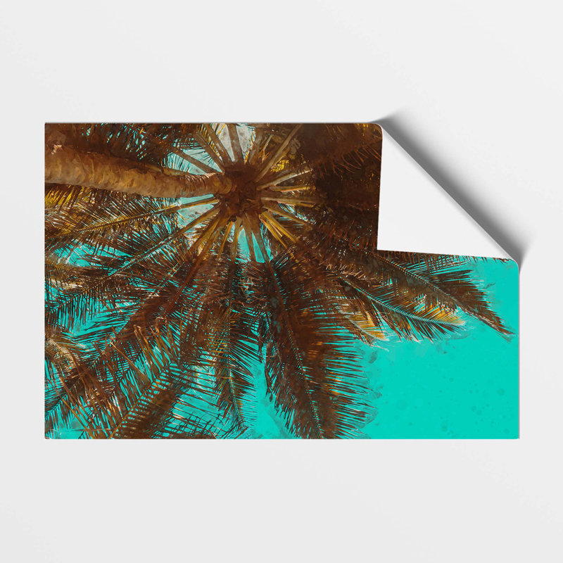 Below the Tropical Palm Trees - Frameless Print, 29.7 cm H x 42 cm W