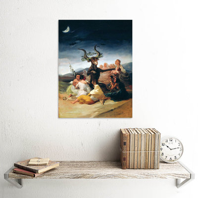Painting Fantasy Landscape Goya Witches Sabbath by Francisco Goya - No Frame Art Prints