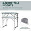Table de camping portable