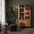 CALI DISPLAY CABINET, WALNUT