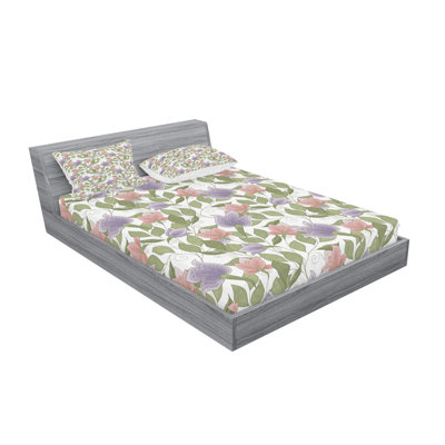 Microfiber Floral Sheet Set