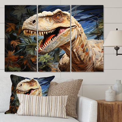 Dinosaur Prehistoric Legacy Pastoral I Animals Wall Decor on Metal