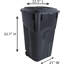 Poubelles sur roues 32 gallons avec couvercles United Solutions-100015302