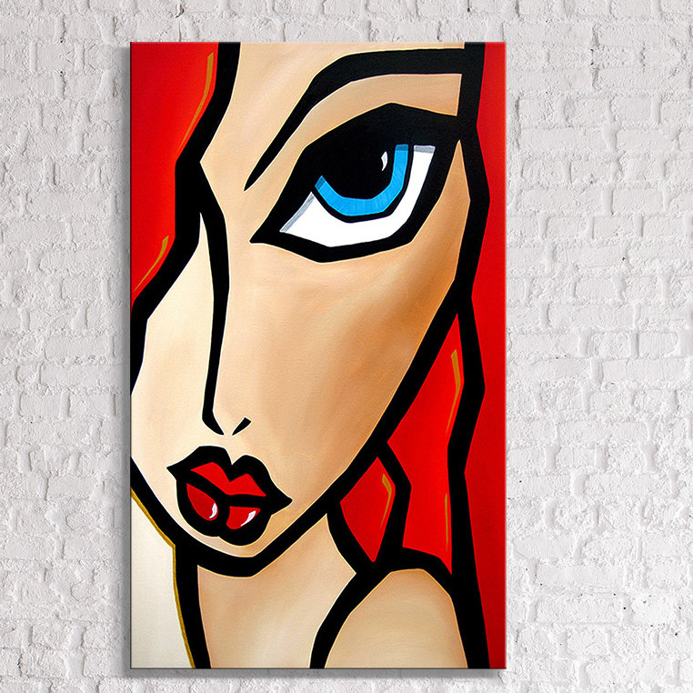 "Salsa" par Tom Fedro, reproduction d'art sur toile tendue, H 40 po x l 24 po x P 1 po