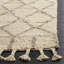 Tapis beige en laine / coton touffeté à la main Aderonke-22735167