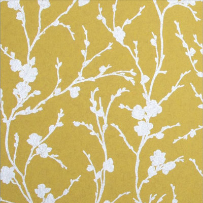 Meiying Floral Metallic Wallpaper Roll