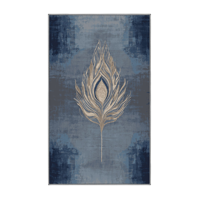 Tapis gris soyeux et moelleux, Rectangle 8 pi x 10 pi
