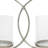 Aluminum Metal Overlapping Rings Pillar 3 Plate Geometric Decorative Silver Candelabra-1825593292