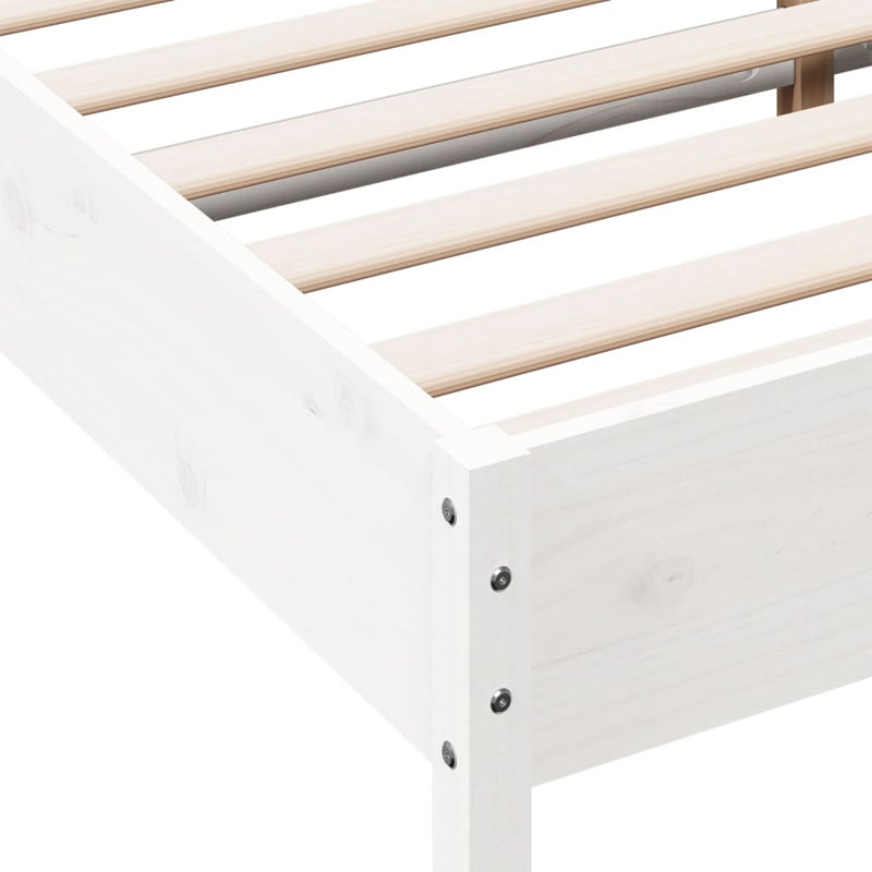 Piedmont Solid Wood Bed, White, Emperor (7')